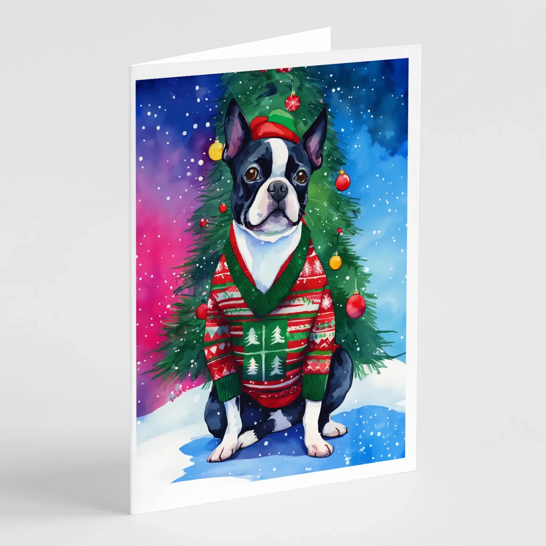 Christmas Sweaters Greeting Cards - Size: 5X7 | Pack Of: 8 | Collection name: Christmas sweaters-AMAZON FACTORY