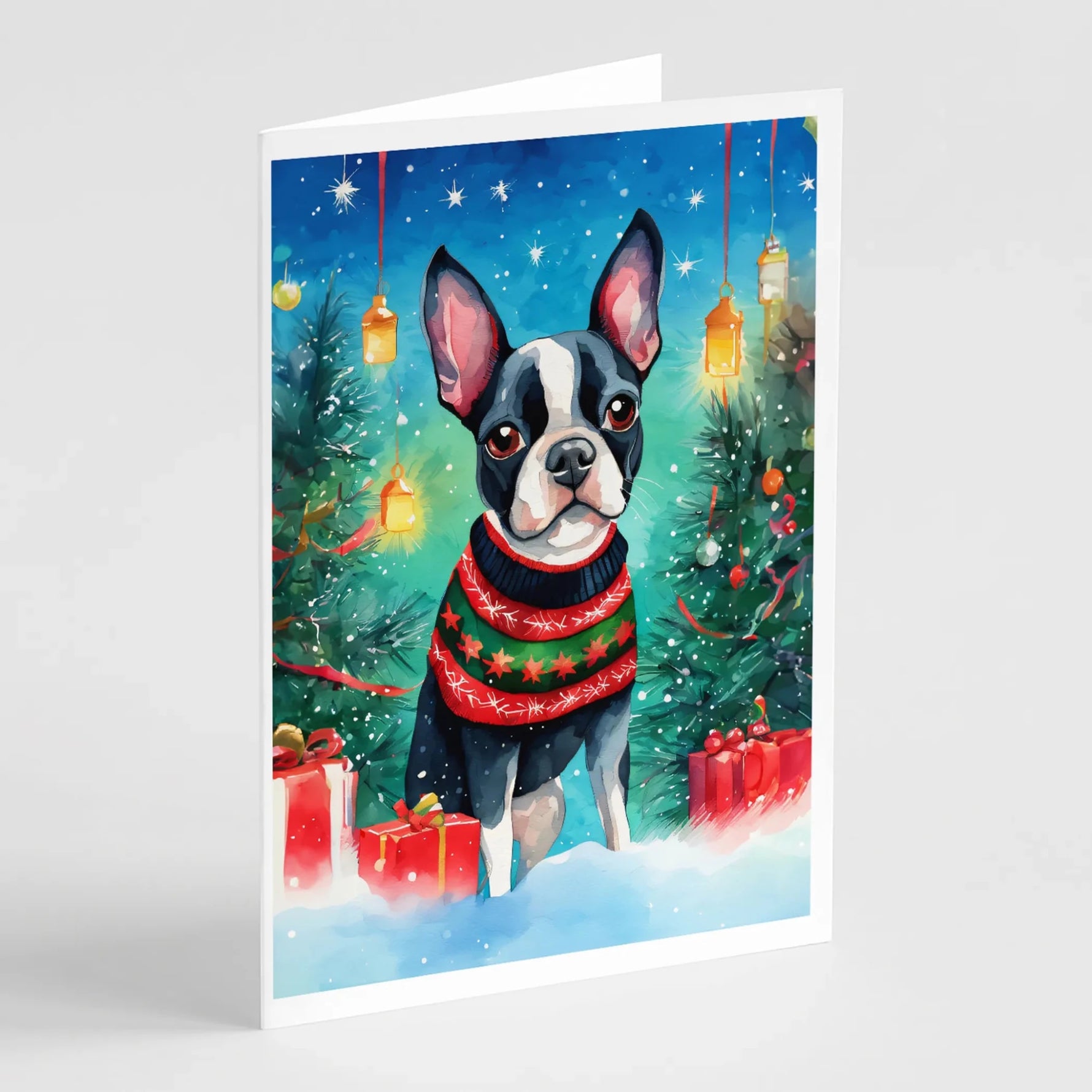 Christmas Sweaters Greeting Cards - Size: 5X7 | Pack Of: 8 | Collection name: Christmas sweaters-AMAZON FACTORY