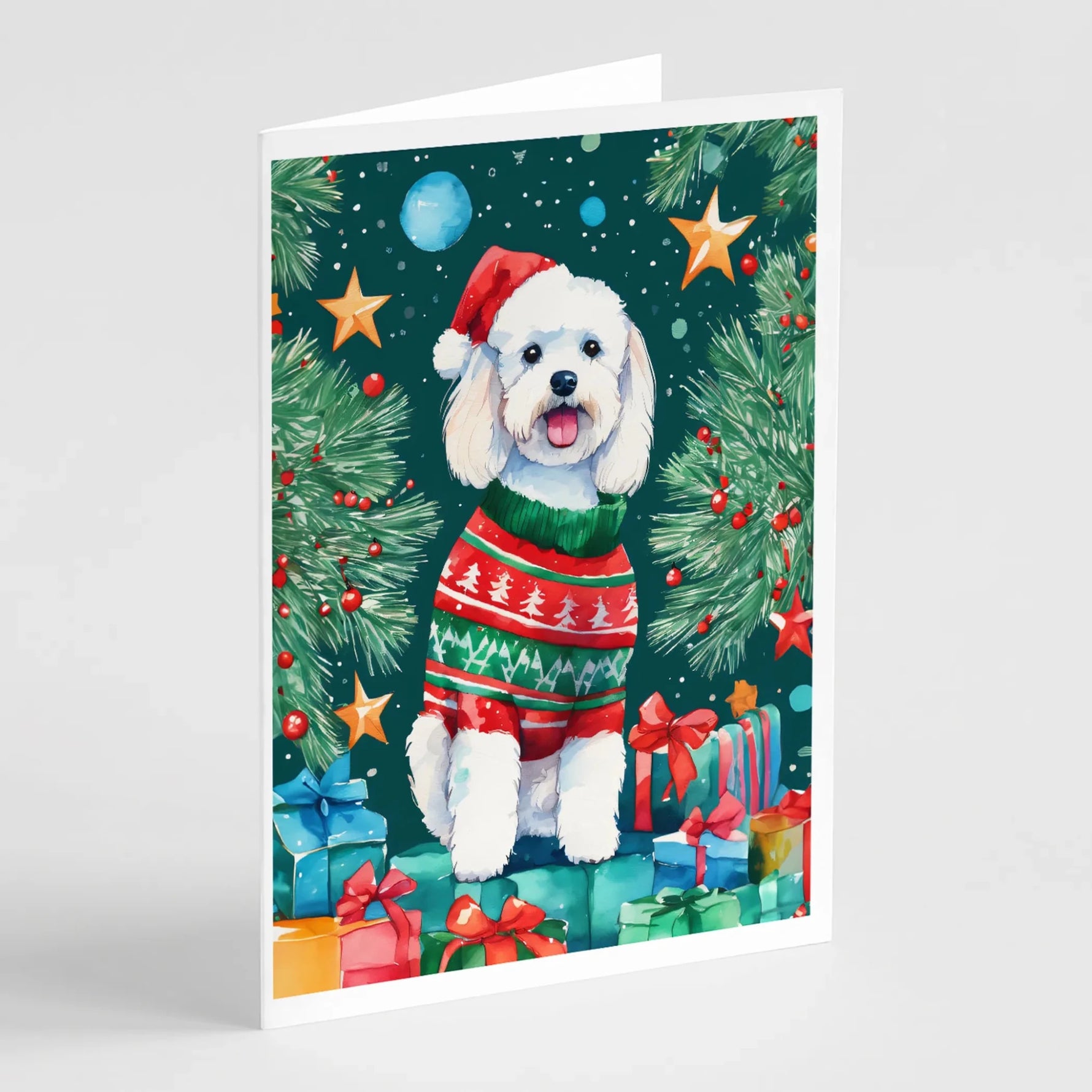 Christmas Sweaters Greeting Cards - Size: 5X7 | Pack Of: 8 | Collection name: Christmas sweaters-AMAZON FACTORY