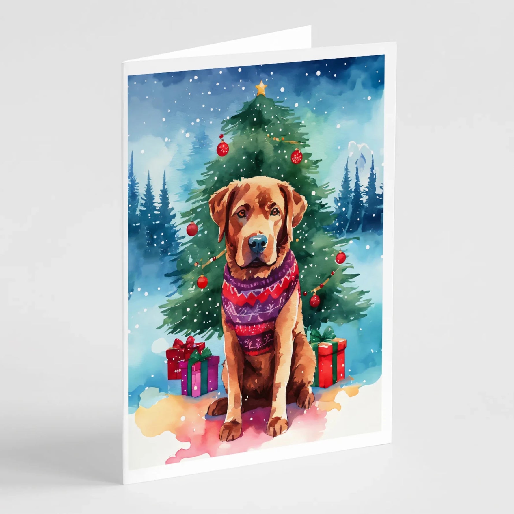 Christmas Sweaters Greeting Cards - Size: 5X7 | Pack Of: 8 | Collection name: Christmas sweaters-AMAZON FACTORY