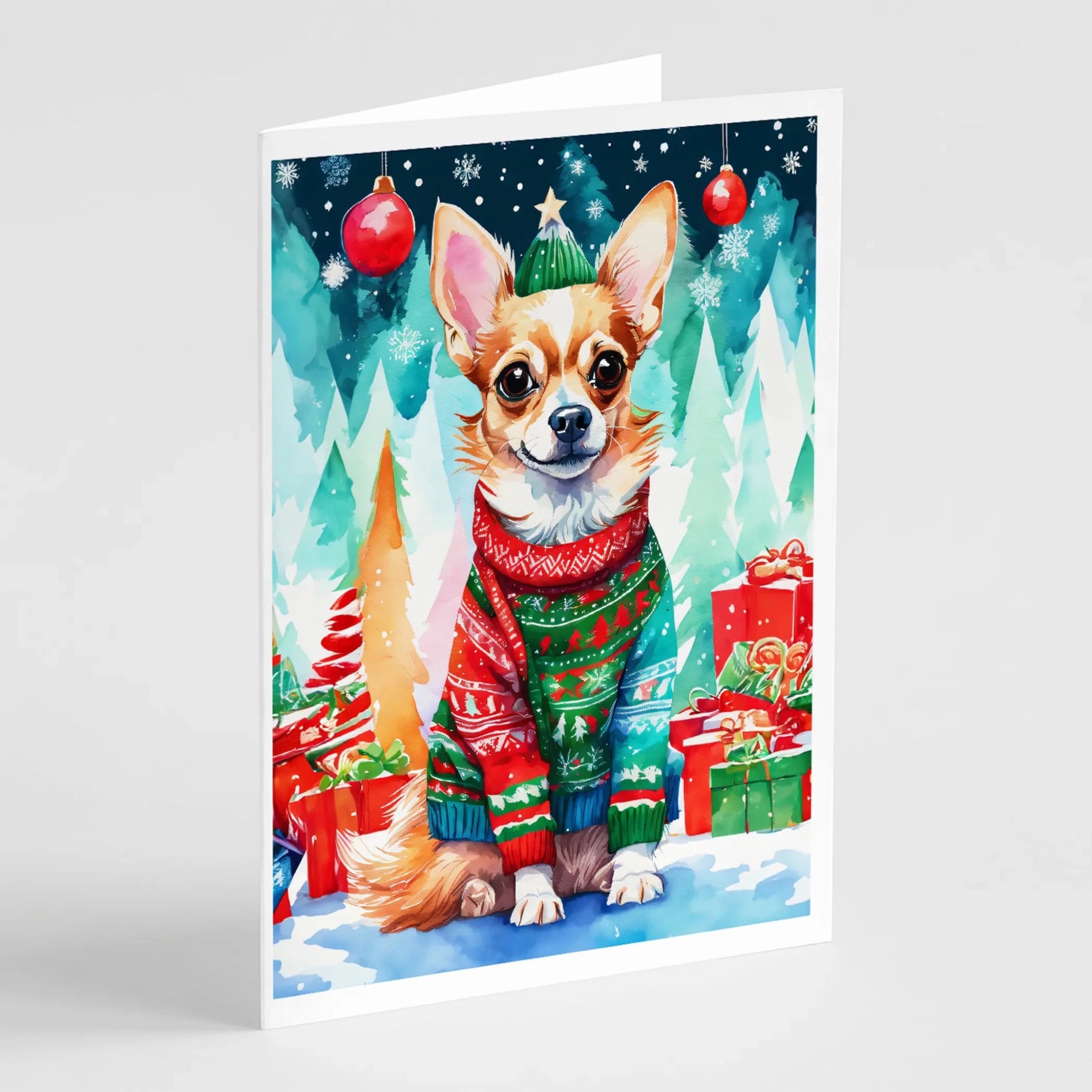 Christmas Sweaters Greeting Cards - Size: 5X7 | Pack Of: 8 | Collection name: Christmas sweaters-AMAZON FACTORY