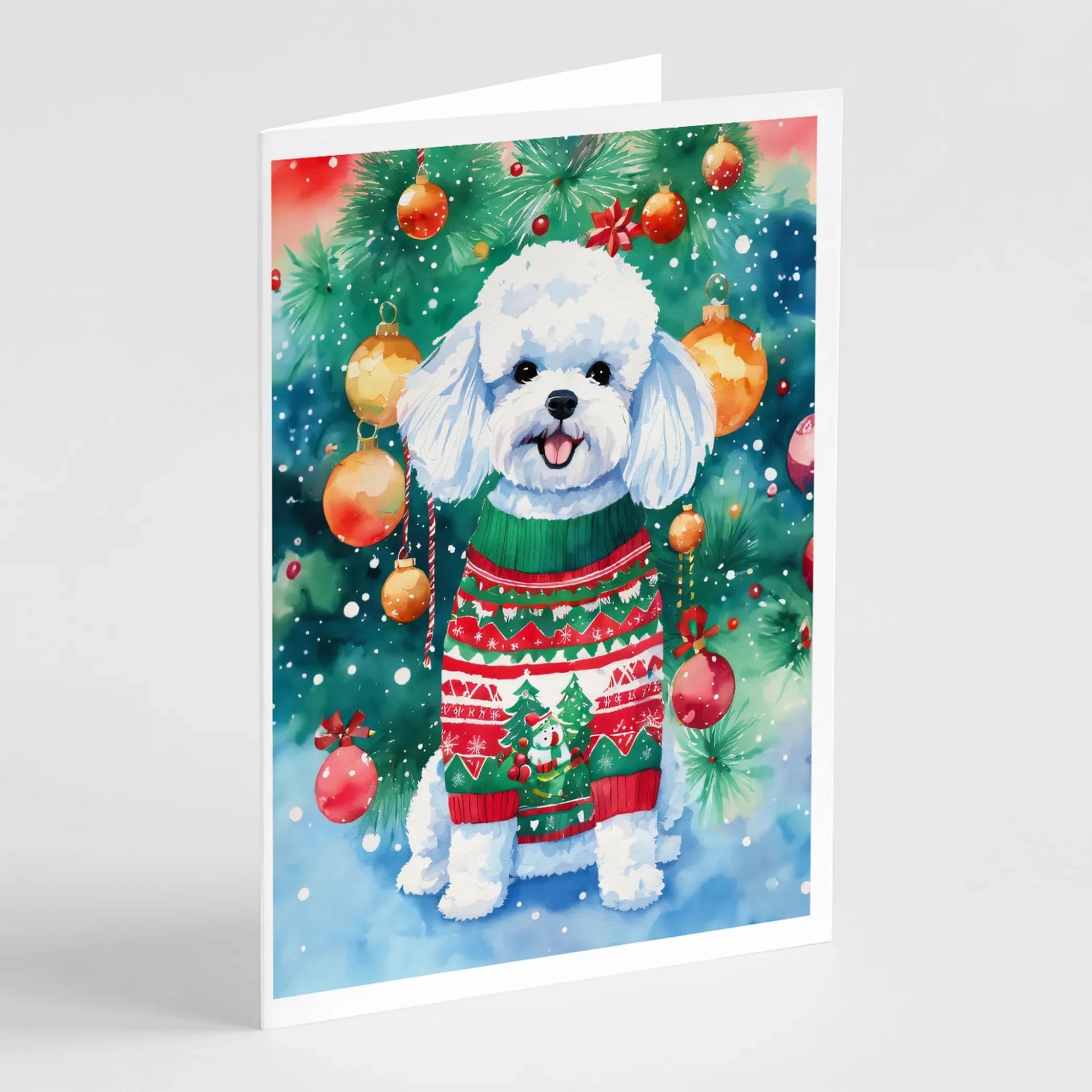 Christmas Sweaters Greeting Cards - Size: 5X7 | Pack Of: 8 | Collection name: Christmas sweaters-AMAZON FACTORY