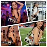 Clear Bag for Stadium Events,Small Clear Purse Crossbody Bags for Women for World Cup 2026 Party Concert Sport Events-AMAZON FACTORY