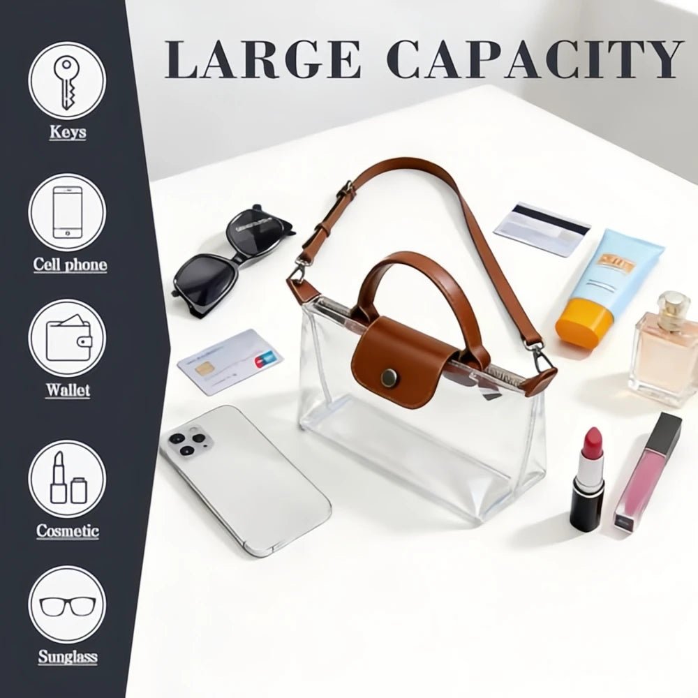 Clear Bag for Stadium Events,Small Clear Purse Crossbody Bags for Women for World Cup 2026 Party Concert Sport Events-AMAZON FACTORY