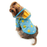 Clear View Happy Sunshine Raincoat with Fleece Lining and Detachable Hood-AMAZON FACTORY