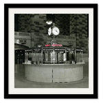 Courtside Market Grand Central - Information Booth & Clock Framed Canvas-AMAZON FACTORY