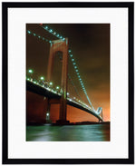 Courtside Market Verrazano-Narrows-Night Framed Art-AMAZON FACTORY