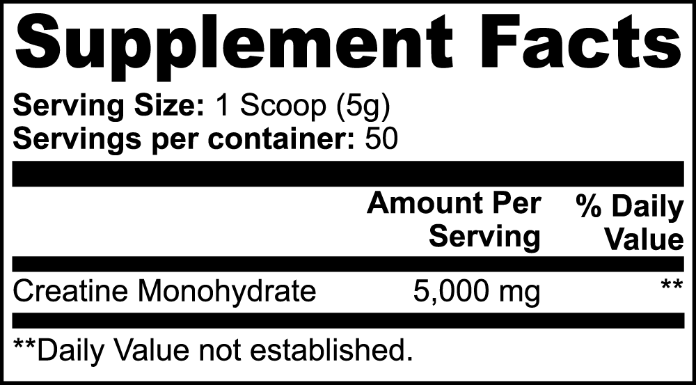 Creatine Monohydrate 100% Pure-AMAZON FACTORY