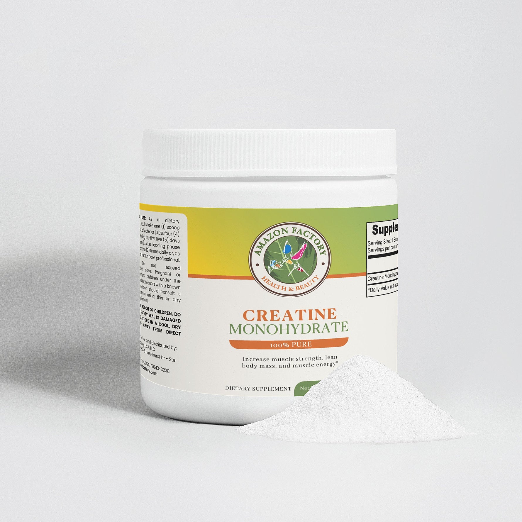 Creatine Monohydrate 100% Pure-AMAZON FACTORY