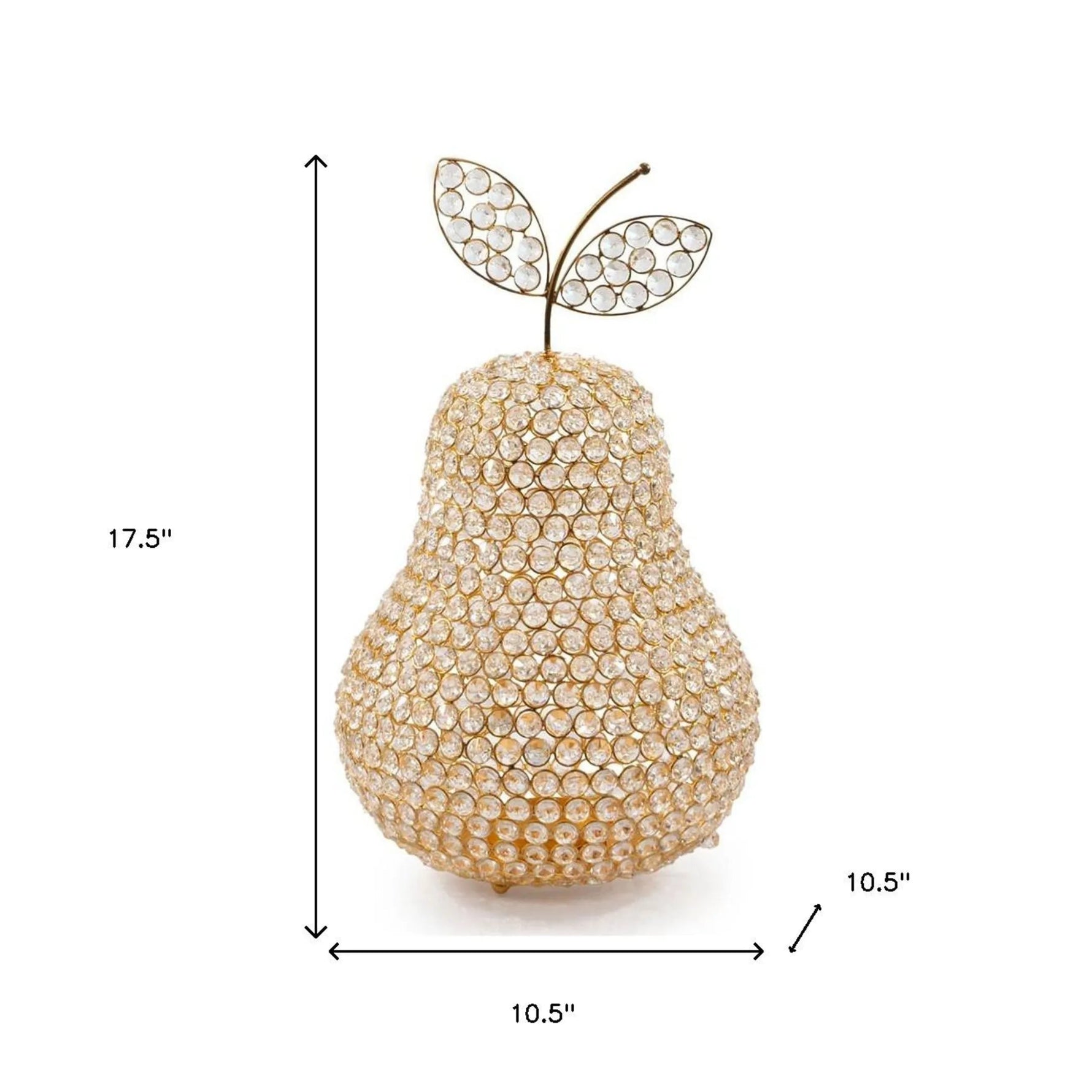 Crystal Decorative Pear-AMAZON FACTORY
