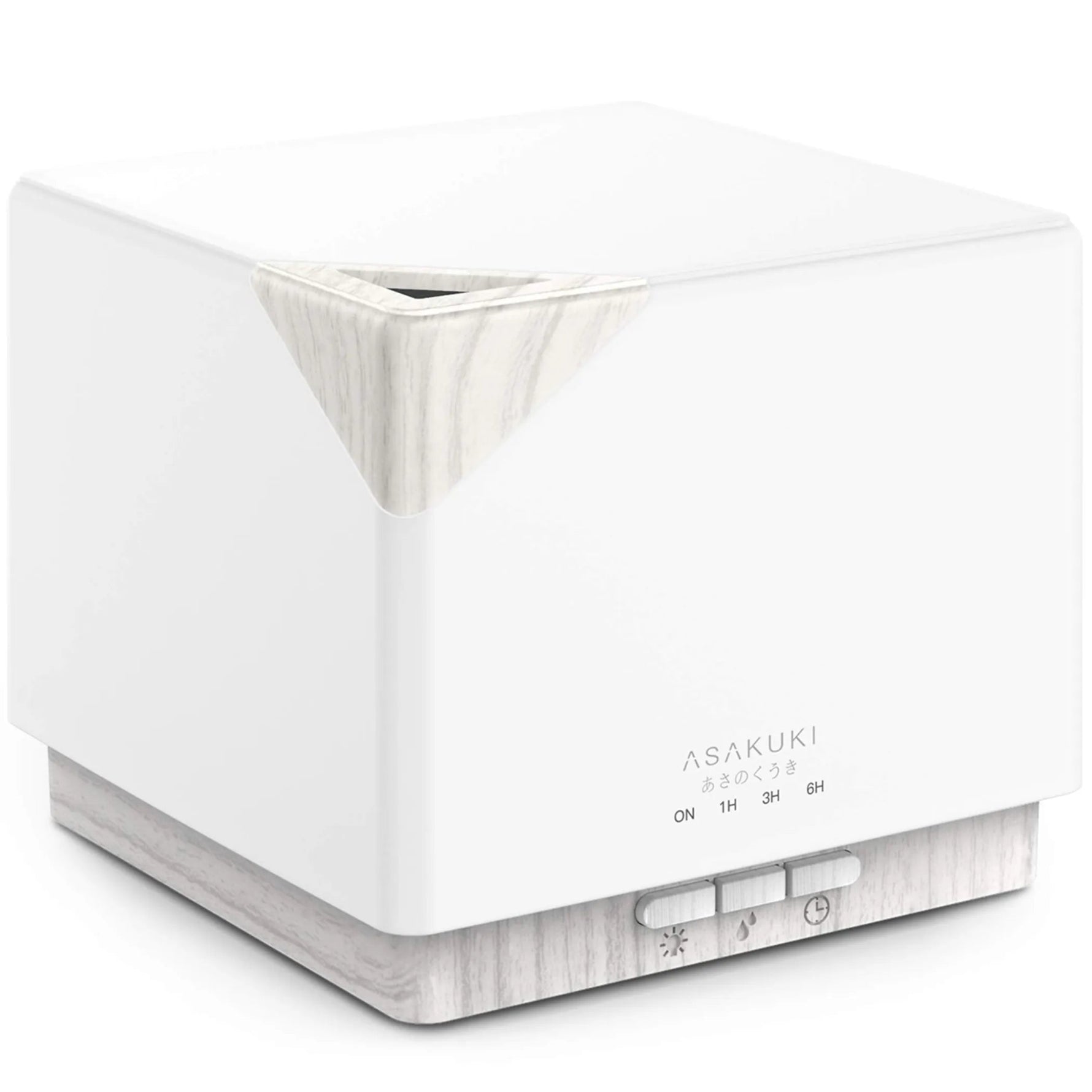 Cube White Wood Essential Oil Diffuser - AMAZON FACTORY