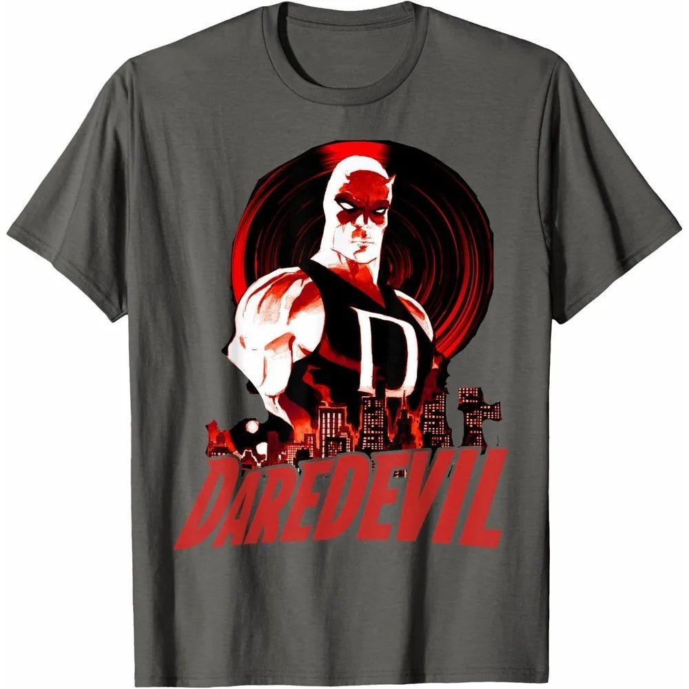 Daredevil T-Shirt Urban Style Short Sleeve Combed Cotton Slim Cut Urban Crew Neck Daily Casual Top for Him & Her Daily Wear-AMAZON FACTORY