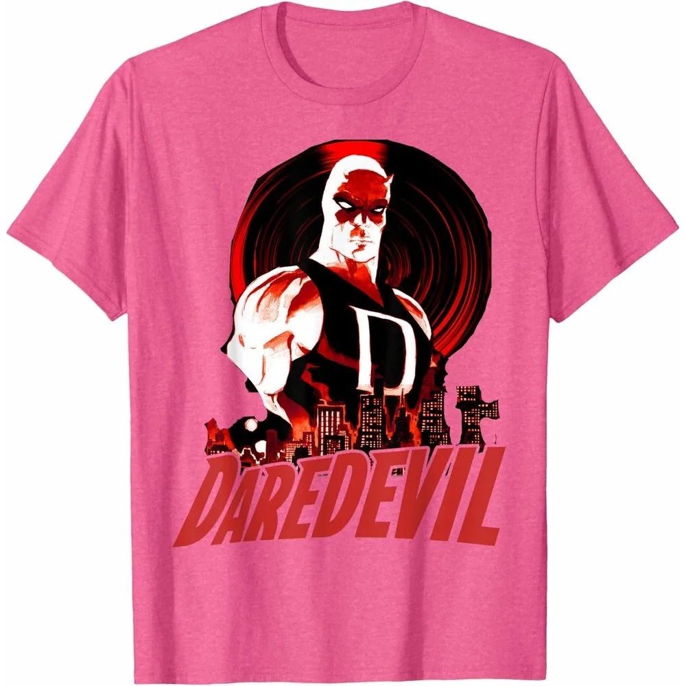 Daredevil T-Shirt Urban Style Short Sleeve Combed Cotton Slim Cut Urban Crew Neck Daily Casual Top for Him & Her Daily Wear-AMAZON FACTORY