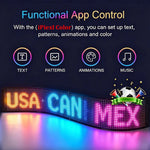 DIY Programmable LED Pixel Panel, LED Devil Eye Lights for Windshield,Customized Text & Animations for 2026 World Cup Fan Events-AMAZON FACTORY