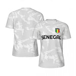 Fashion Senegal Flag Graphic Football T Shirts for Men Trend 3D National Emblem Printed Sports T-shirts Loose Breathable Tees-AMAZON FACTORY