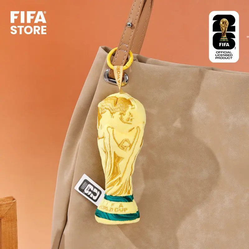 Fifa 2026 World Cup Official Licensed Trophy Plush Keychain Soft Stuffed Bag Backpack Pendant For Soccer Fans Souvenir-AMAZON FACTORY