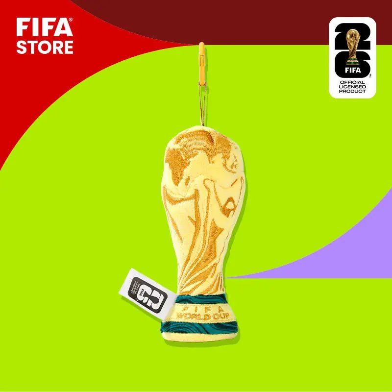 Fifa 2026 World Cup Official Licensed Trophy Plush Keychain Soft Stuffed Bag Backpack Pendant For Soccer Fans Souvenir-AMAZON FACTORY