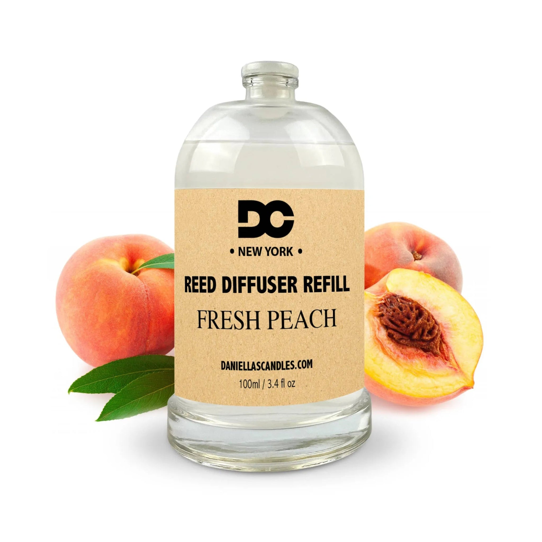 "Fresh Peach Reed" Diffuser Refill Oil - AMAZON FACTORY