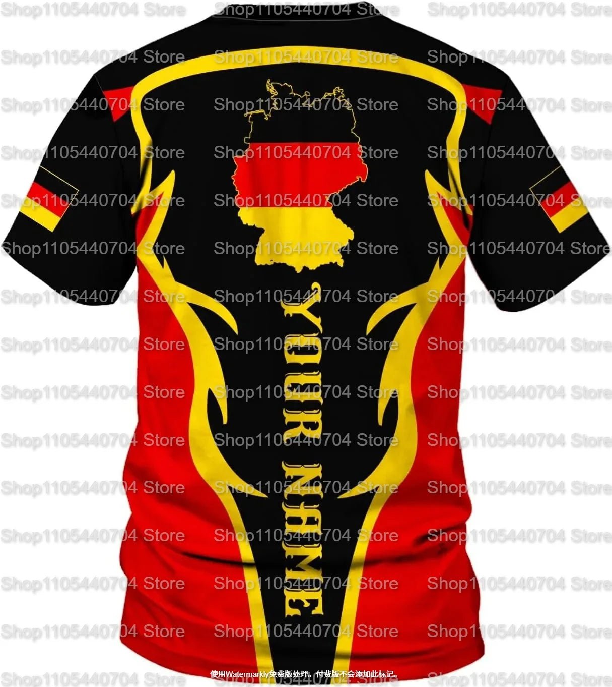 Germany National Team Eagle Crest Soccer Jersey Quick Dry Breathable Fabric for Workout Outdoor Sports Running Daily Wear-AMAZON FACTORY