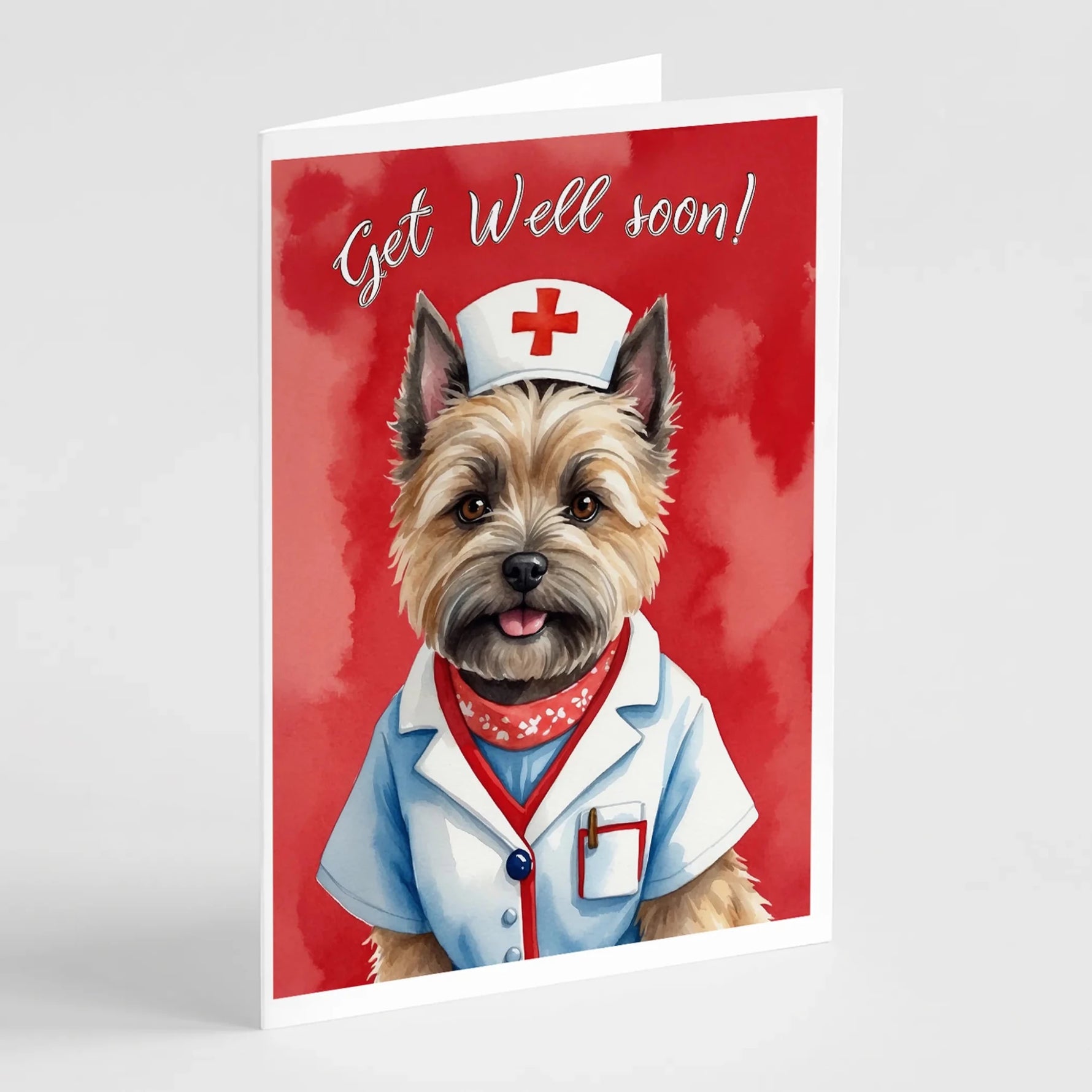 Get Well Soon Greeting Cards - Size: 5X7 | Pack Of: 1 | Collection name: Get well soon-AMAZON FACTORY