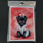 Get Well Soon Greeting Cards - Size: 5X7 | Pack Of: 1 | Collection name: Get well soon-AMAZON FACTORY