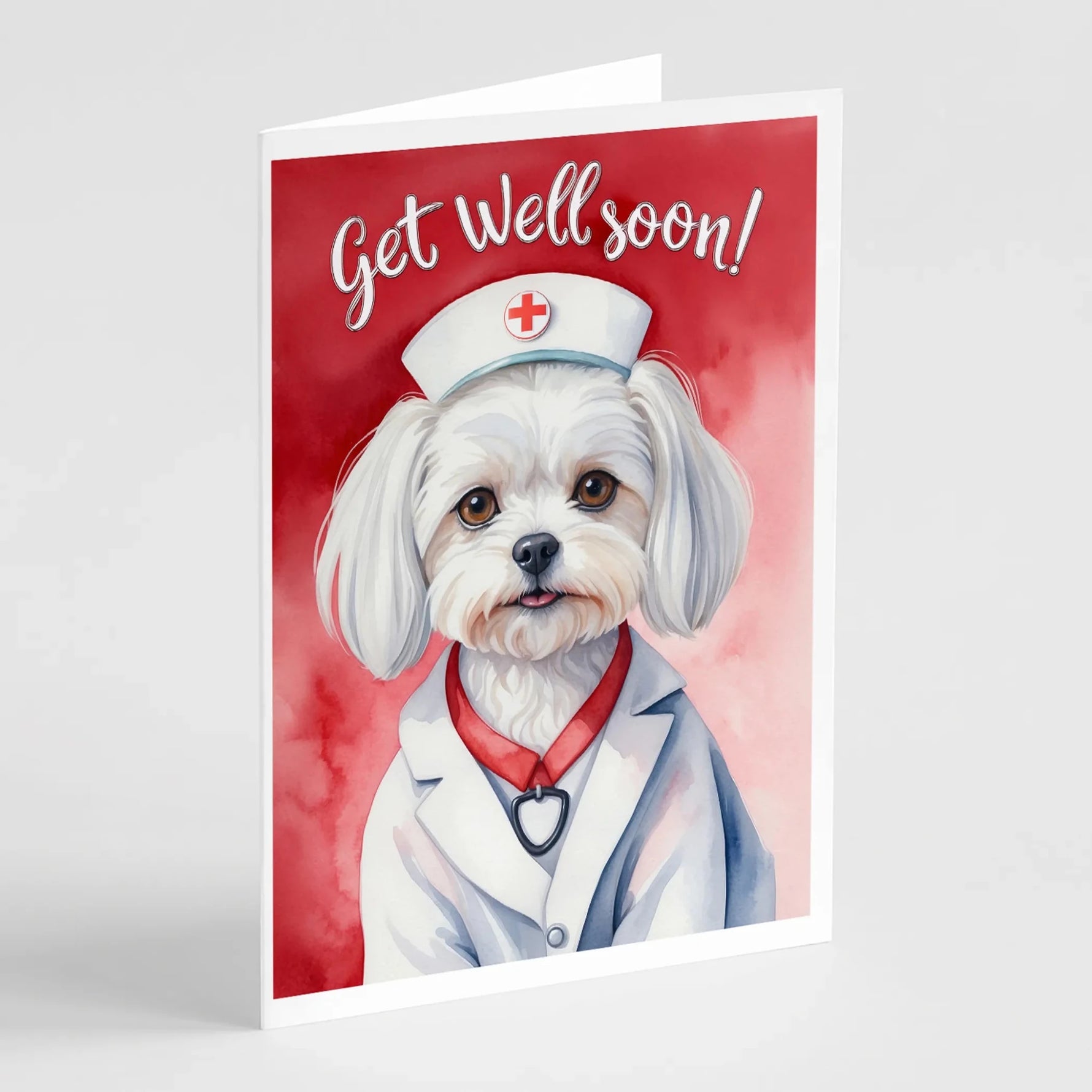Get Well Soon Greeting Cards - Size: 5X7 | Pack Of: 1 | Collection name: Get well soon-AMAZON FACTORY
