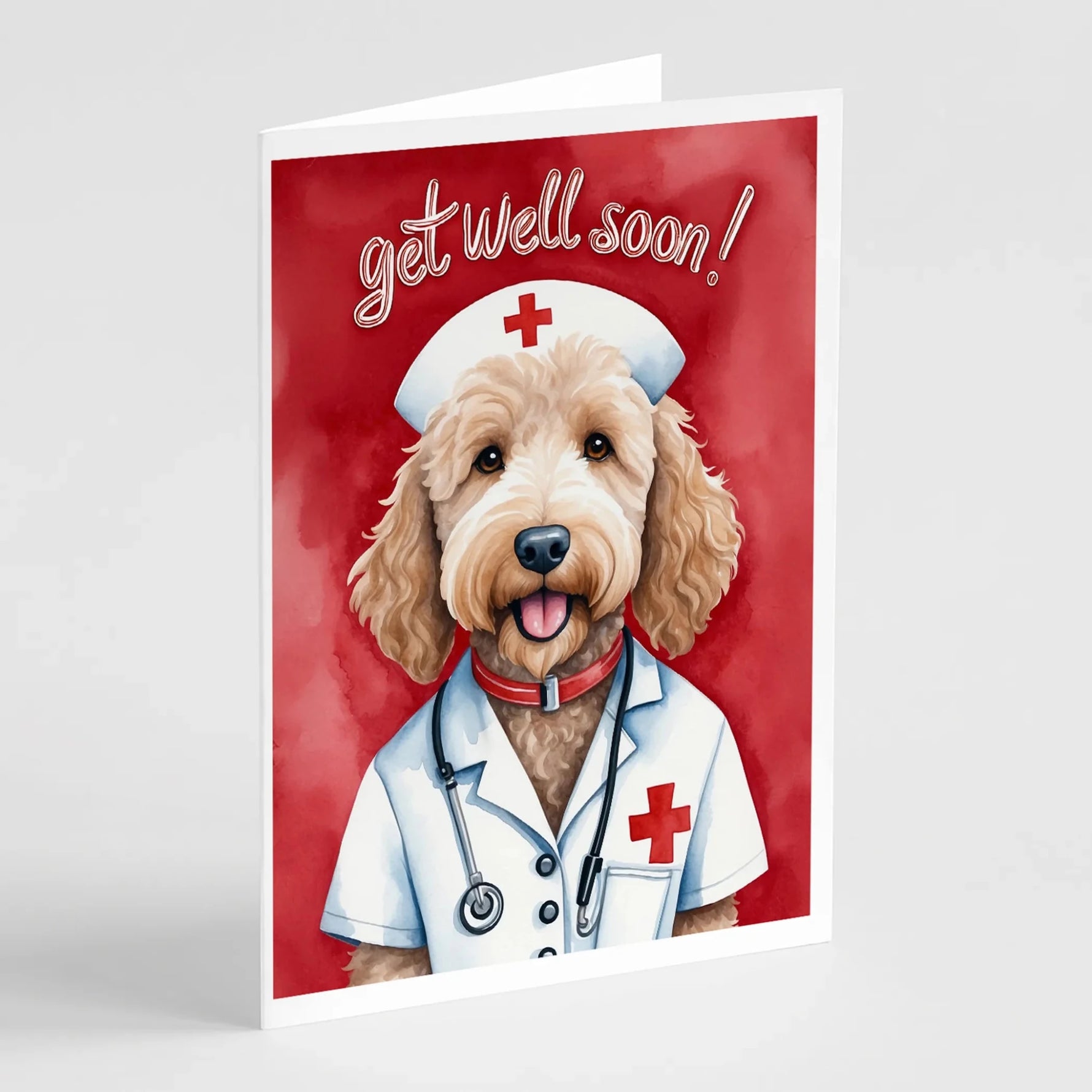 Get Well Soon Greeting Cards - Size: 5X7 | Pack Of: 1 | Collection name: Get well soon-AMAZON FACTORY