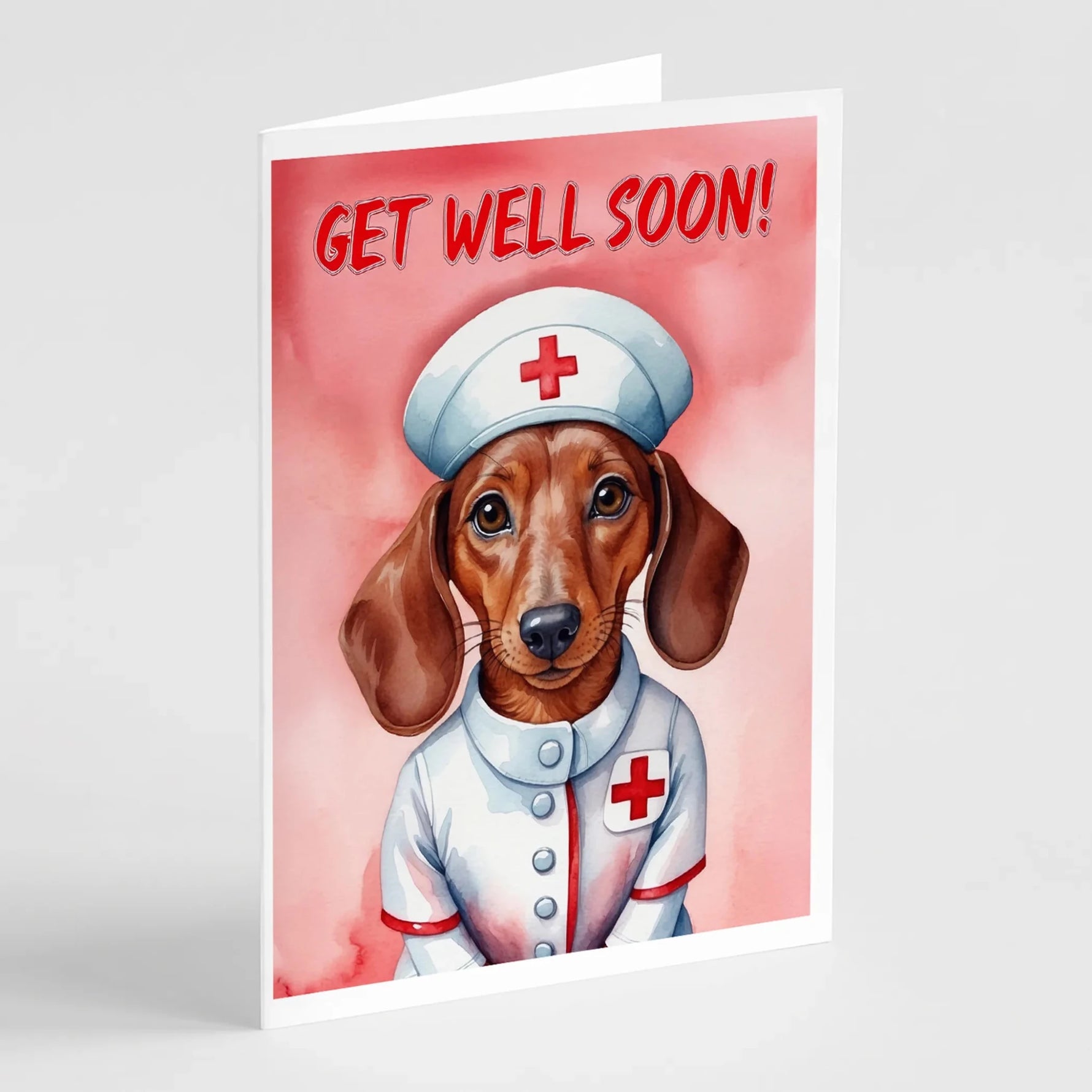 Get Well Soon Greeting Cards - Size: 5X7 | Pack Of: 1 | Collection name: Get well soon-AMAZON FACTORY