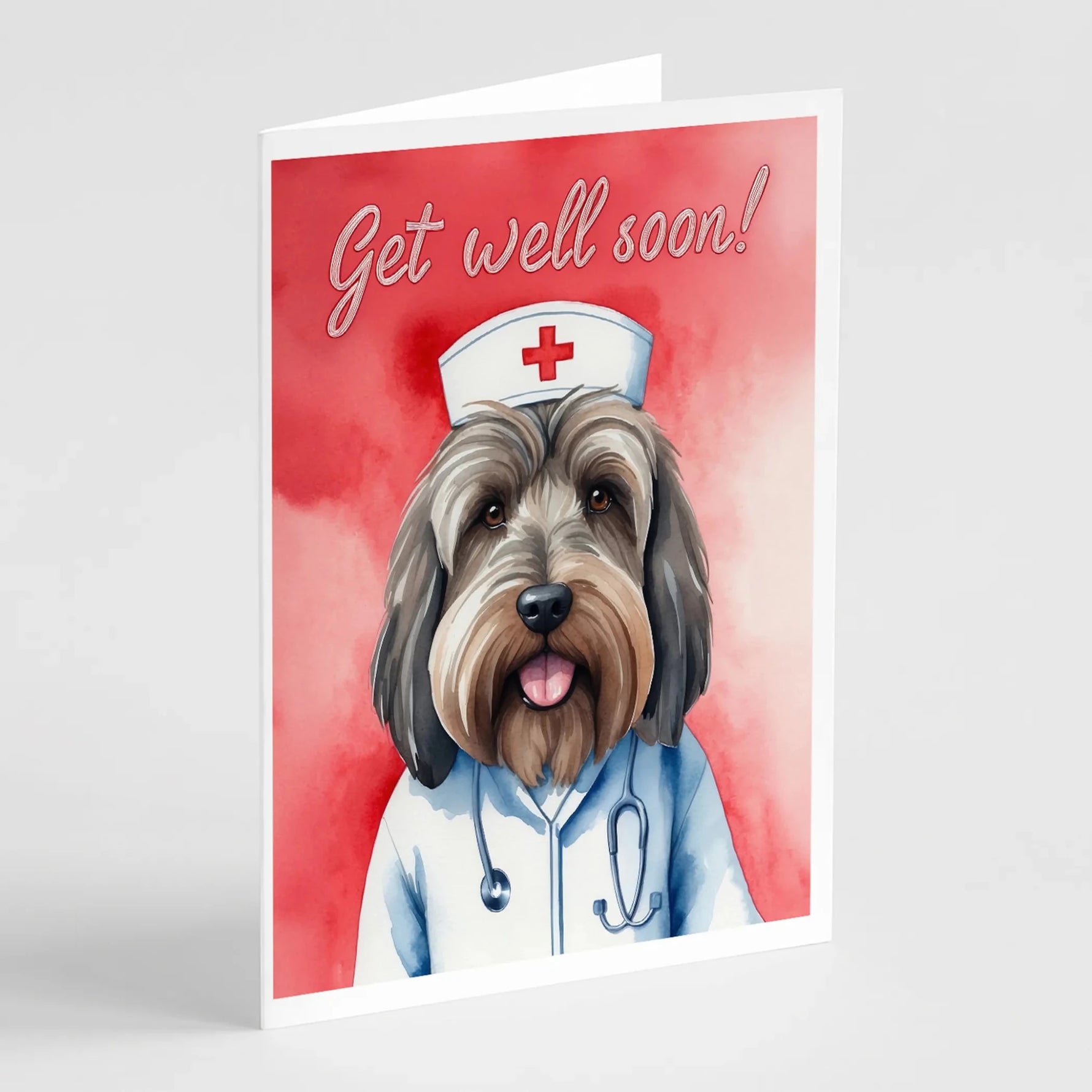 Get Well Soon Greeting Cards - Size: 5X7 | Pack Of: 1 | Collection name: Get well soon-AMAZON FACTORY