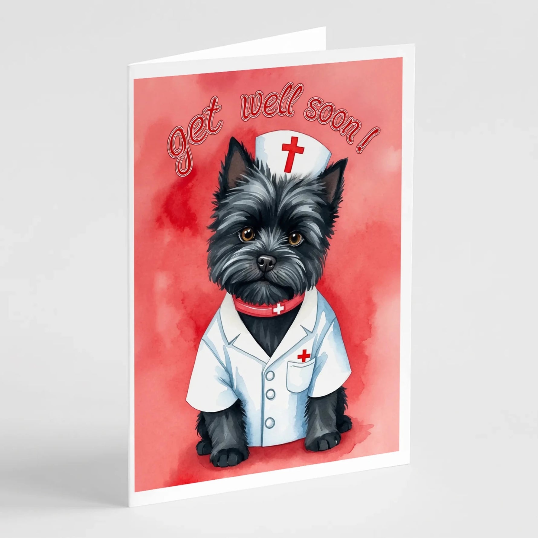 Get Well Soon Greeting Cards - Size: 5X7 | Pack Of: 1 | Collection name: Get well soon-AMAZON FACTORY