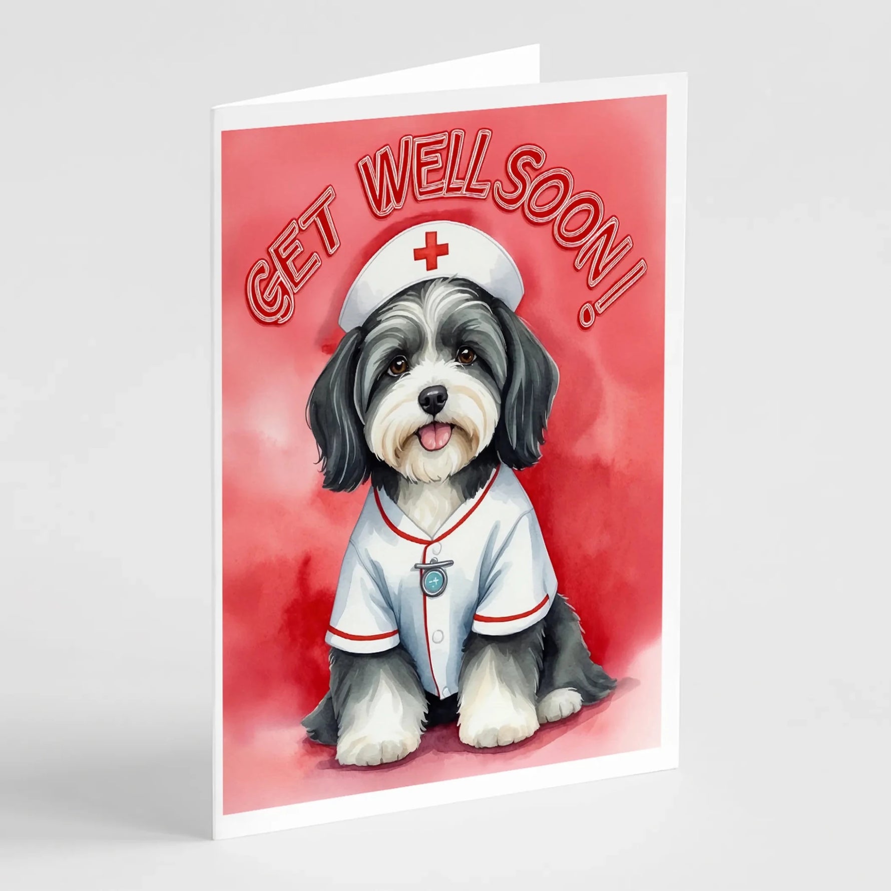 Get Well Soon Greeting Cards - Size: 5X7 | Pack Of: 1 | Collection name: Get well soon-AMAZON FACTORY