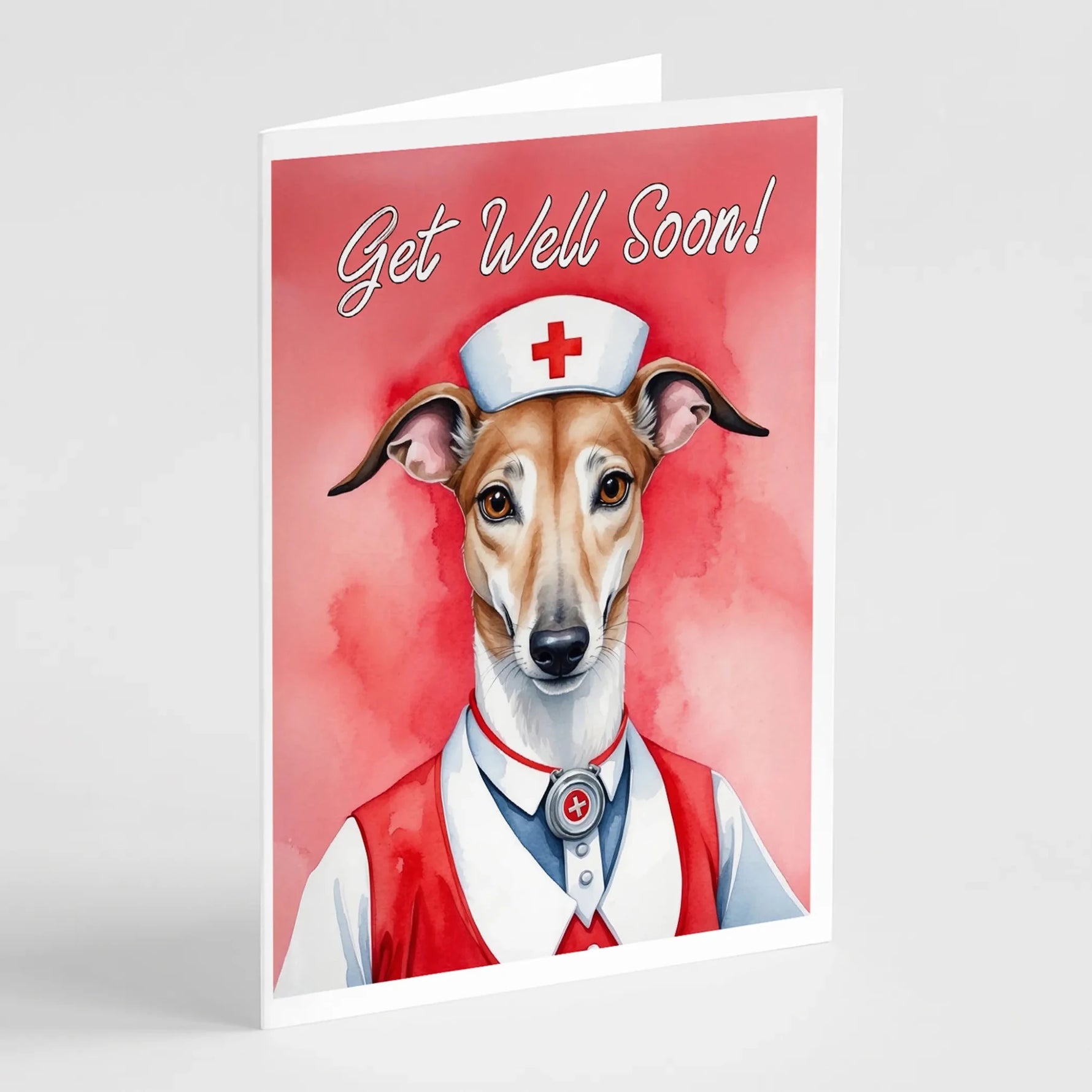 Get Well Soon Greeting Cards - Size: 5X7 | Pack Of: 1 | Collection name: Get well soon-AMAZON FACTORY