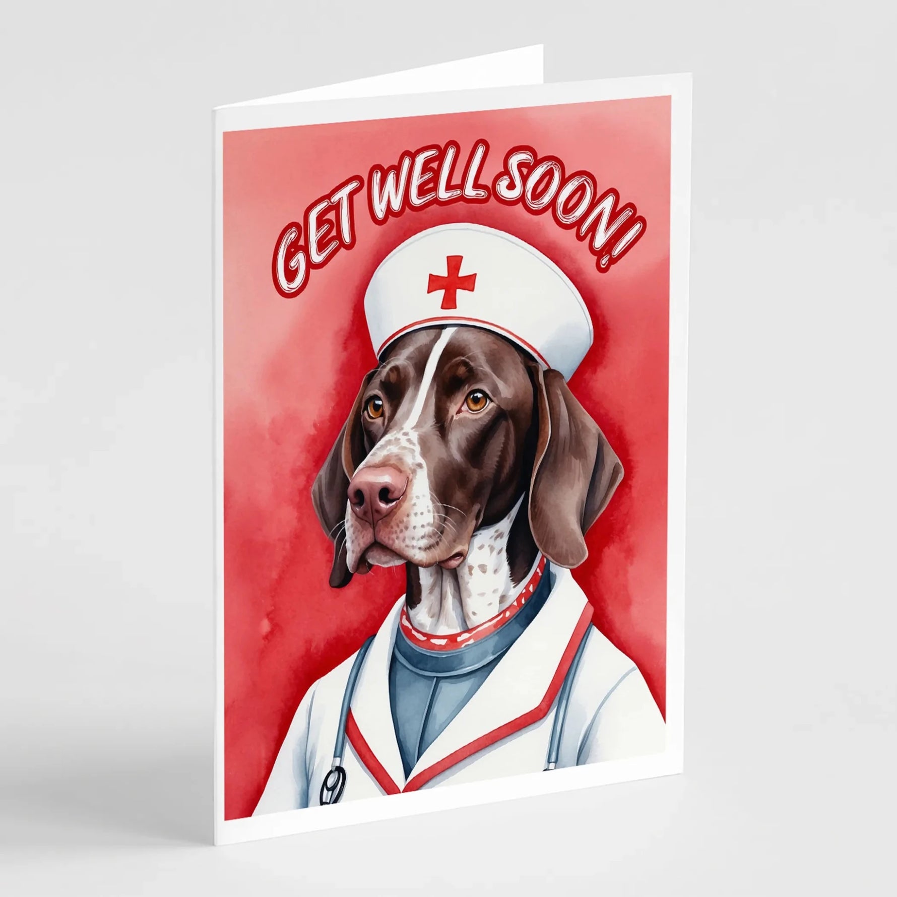 Get Well Soon Greeting Cards - Size: 5X7 | Pack Of: 1 | Collection name: Get well soon-AMAZON FACTORY