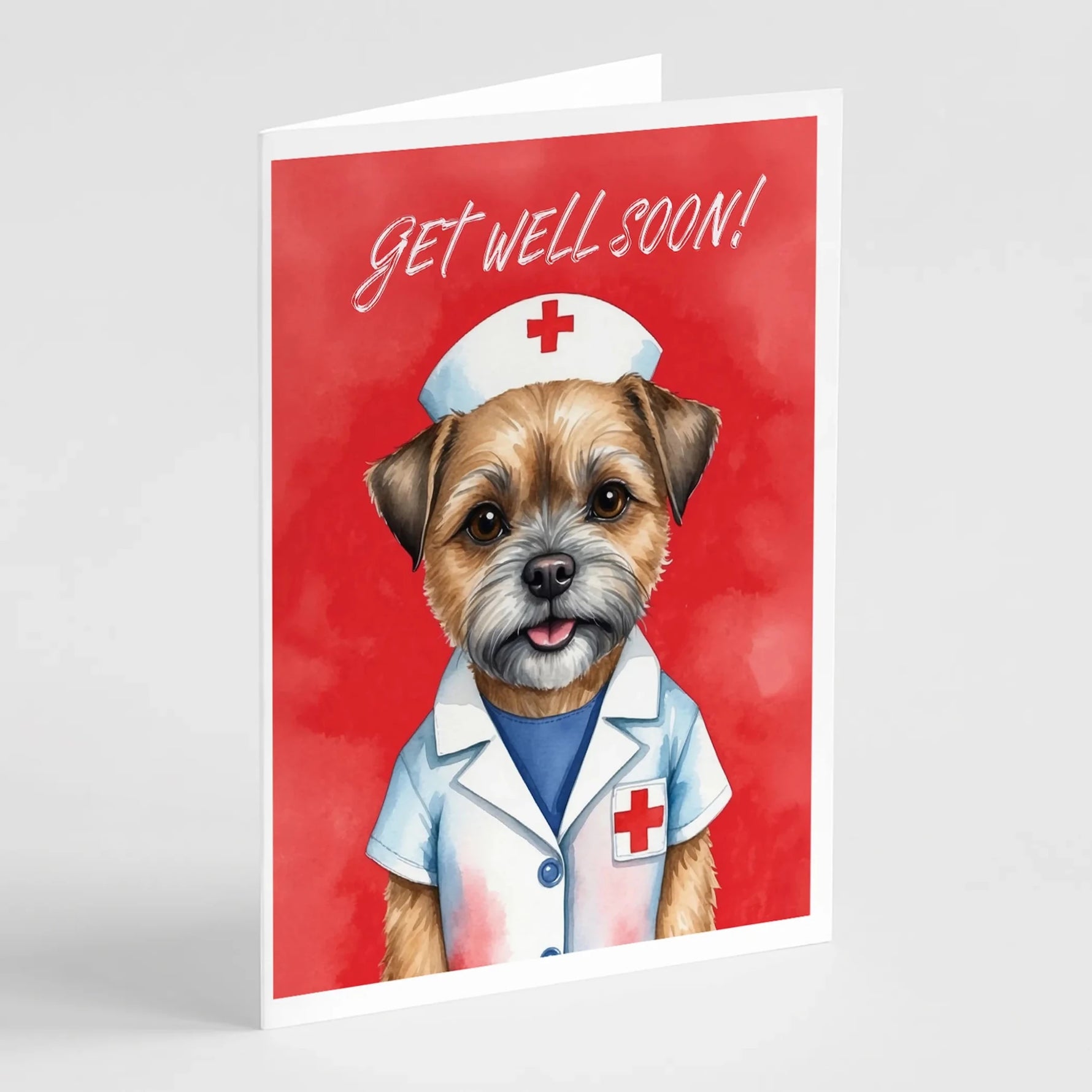 Get Well Soon Greeting Cards - Size: 5X7 | Pack Of: 1 | Collection name: Get well soon-AMAZON FACTORY