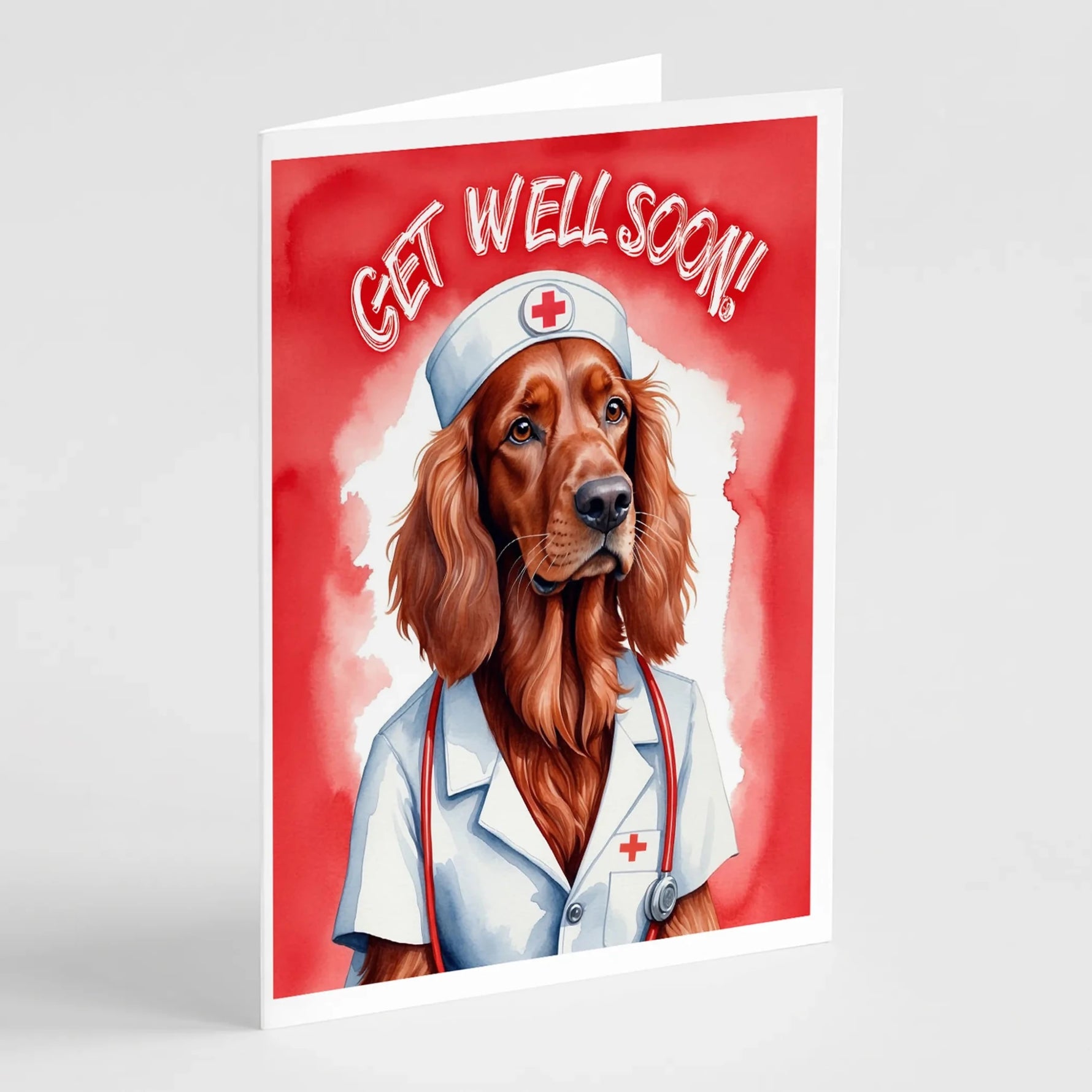Get Well Soon Greeting Cards - Size: 5X7 | Pack Of: 1 | Collection name: Get well soon-AMAZON FACTORY