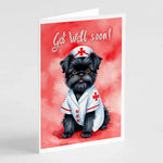 Get Well Soon Greeting Cards - Size: 5X7 | Pack Of: 1 | Collection name: Get well soon-AMAZON FACTORY