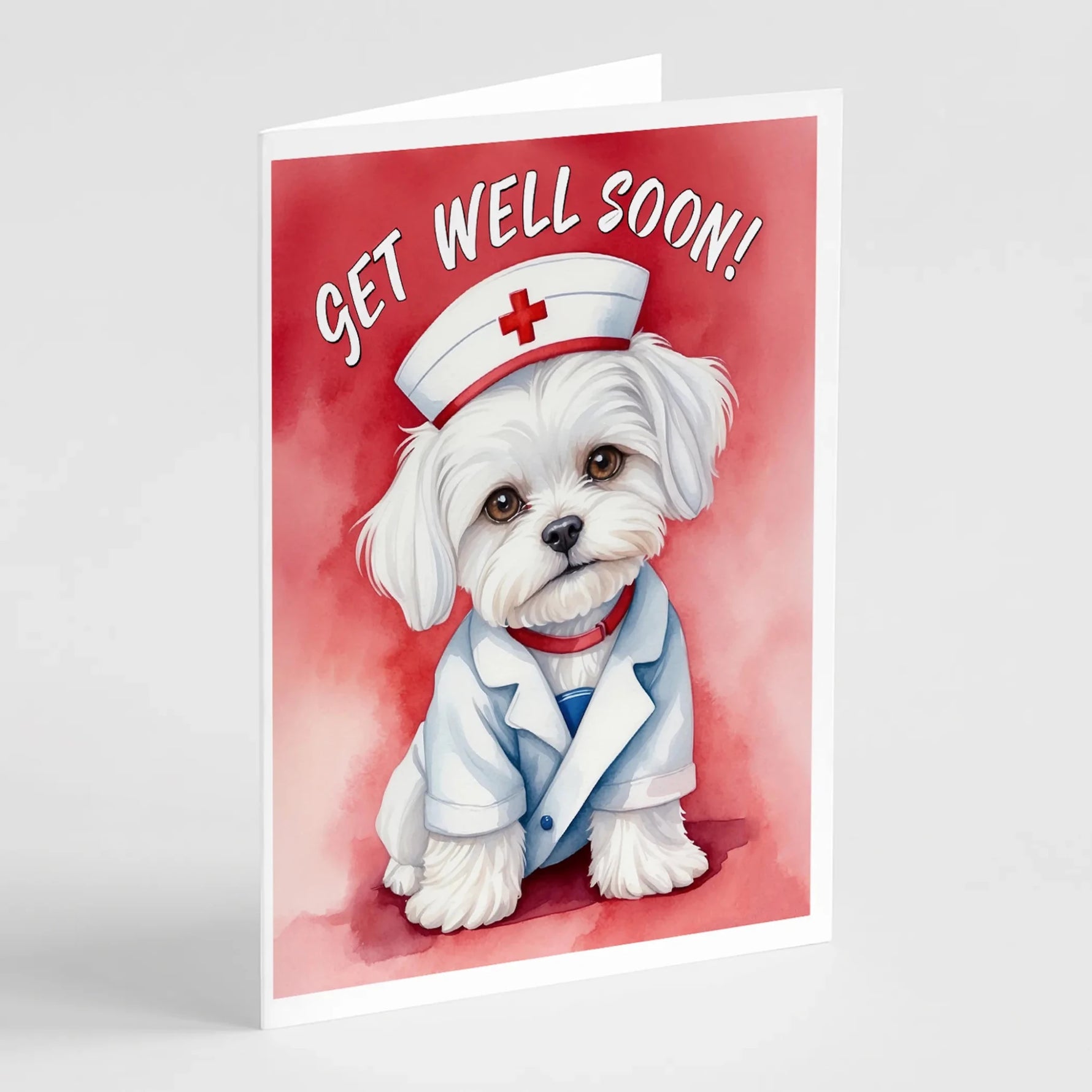Get Well Soon Greeting Cards - Size: 5X7 | Pack Of: 1 | Collection name: Get well soon-AMAZON FACTORY