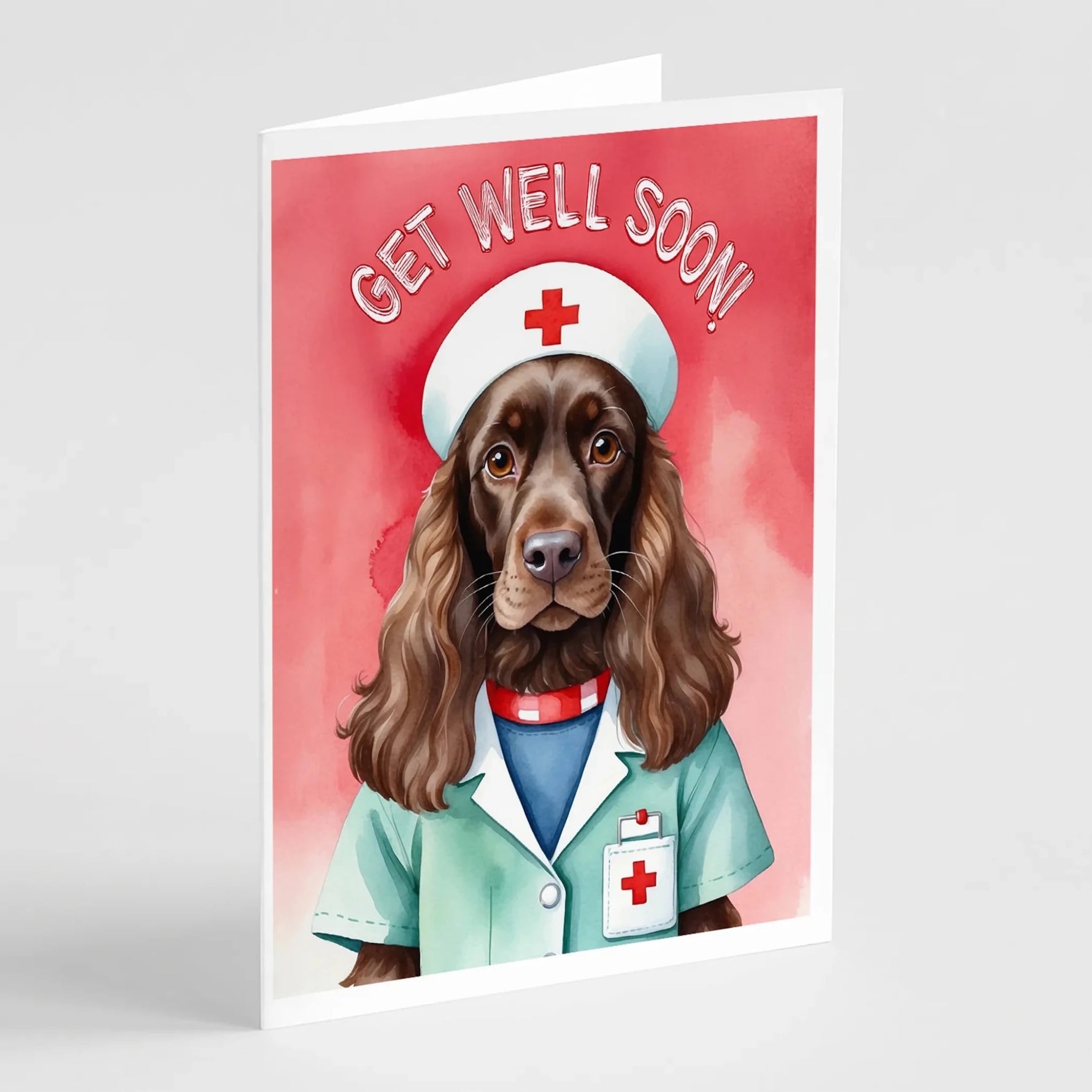 Get Well Soon Greeting Cards - Size: 5X7 | Pack Of: 1 | Collection name: Get well soon-AMAZON FACTORY