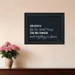 Grateful For Everything Black Framed Print Wall Art-AMAZON FACTORY