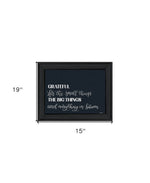 Grateful For Everything Black Framed Print Wall Art-AMAZON FACTORY
