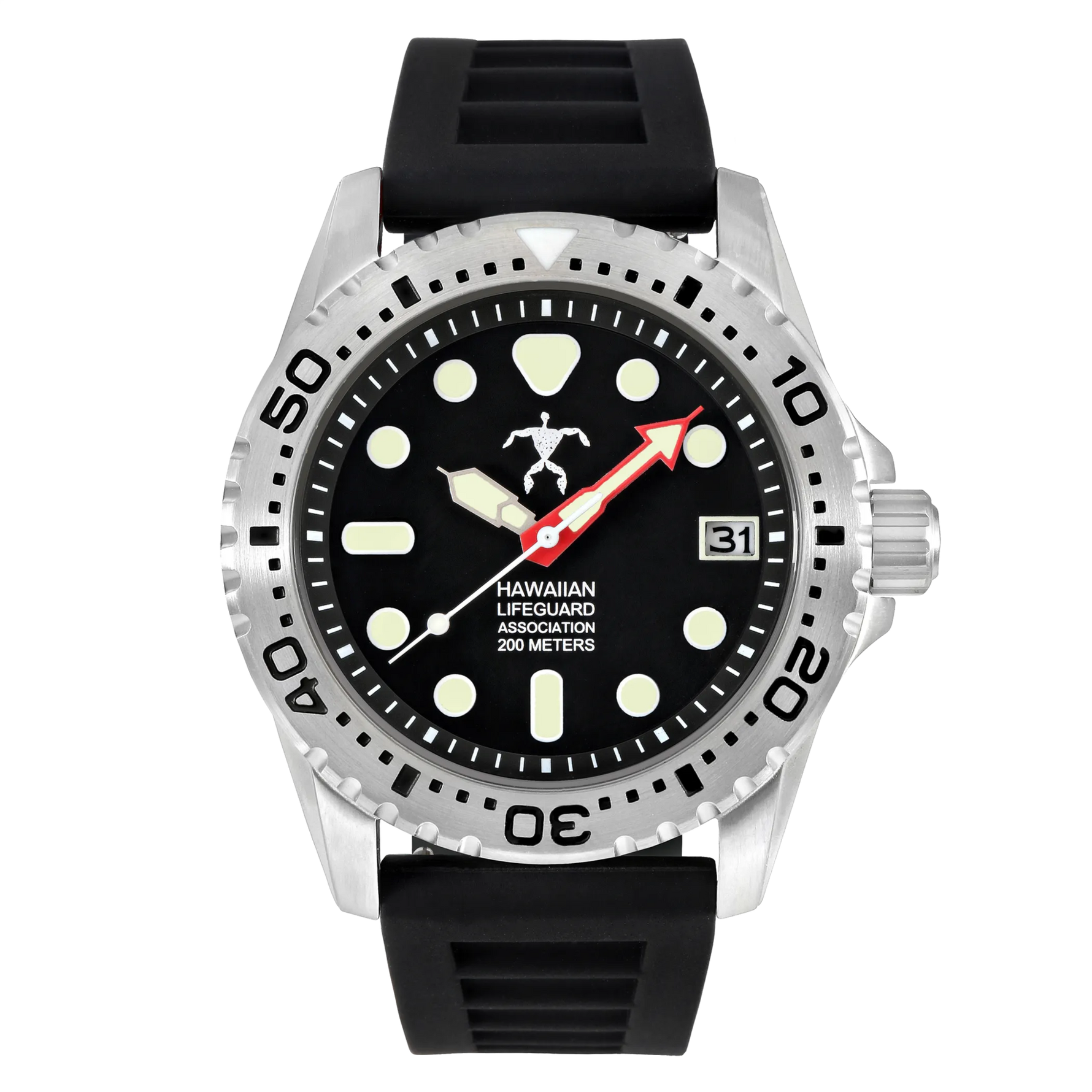 Hawaiian Lifeguard Association Dive Watch Quartz - Size: ONE SIZE - 42MM | Pack Of: 1-AMAZON FACTORY