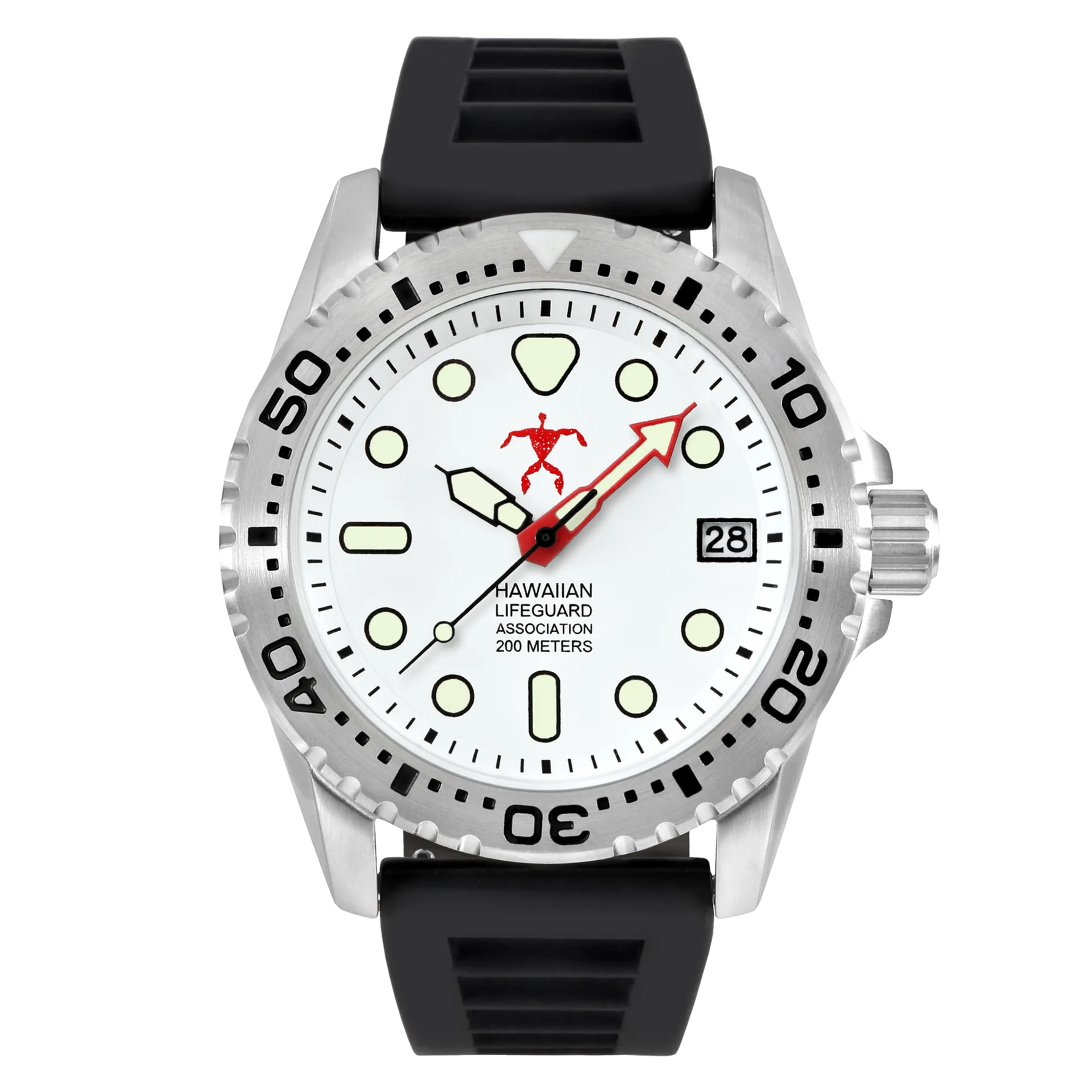 Hawaiian Lifeguard Association Dive Watch Quartz - Size: ONE SIZE - 42MM | Pack Of: 1-AMAZON FACTORY