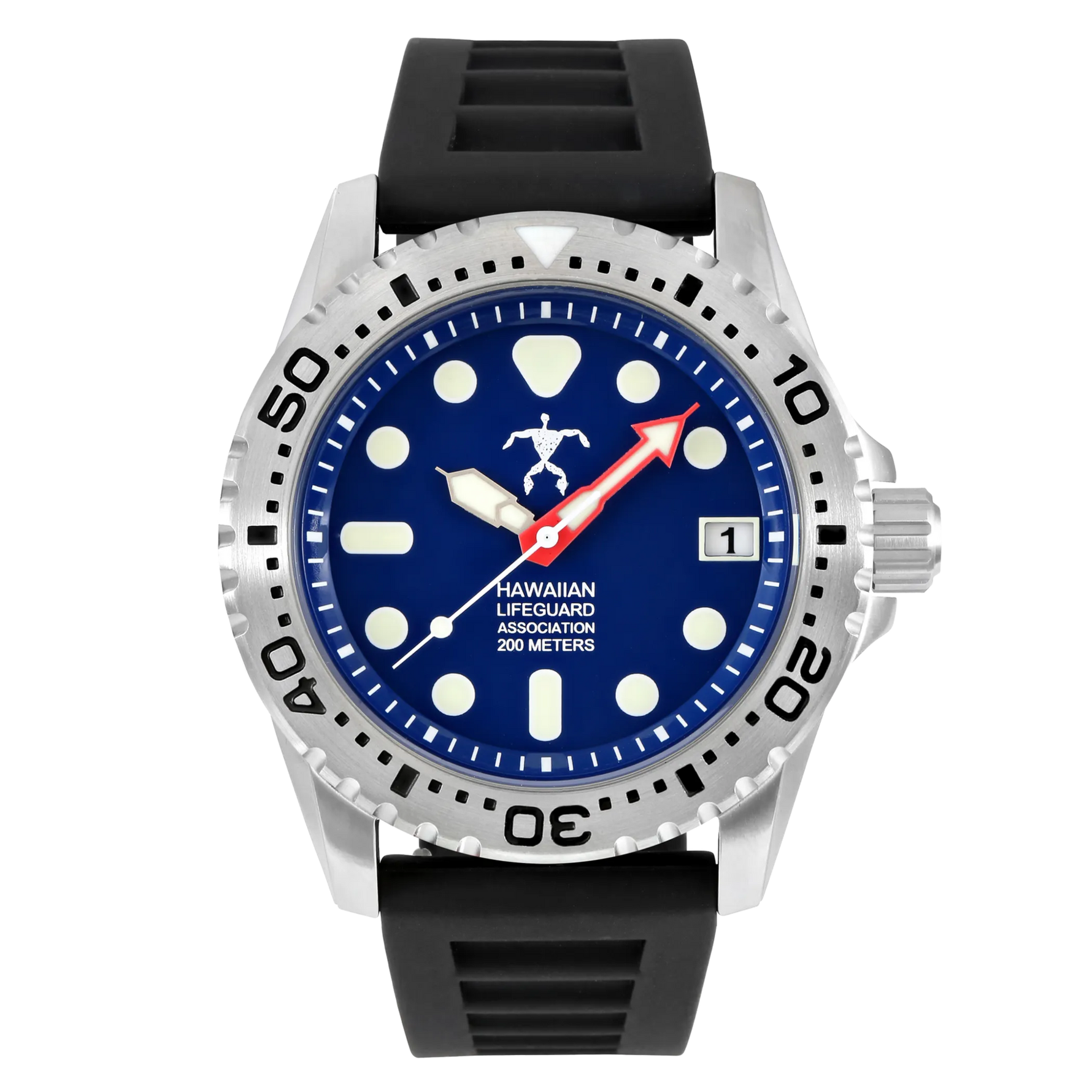 Hawaiian Lifeguard Association Dive Watch Quartz - Size: ONE SIZE - 42MM | Pack Of: 1-AMAZON FACTORY