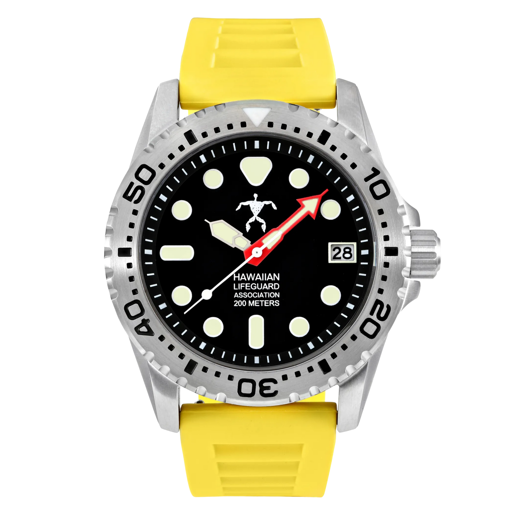 Hawaiian Lifeguard Association Dive Watch Quartz - Size: ONE SIZE - 42MM | Pack Of: 1-AMAZON FACTORY