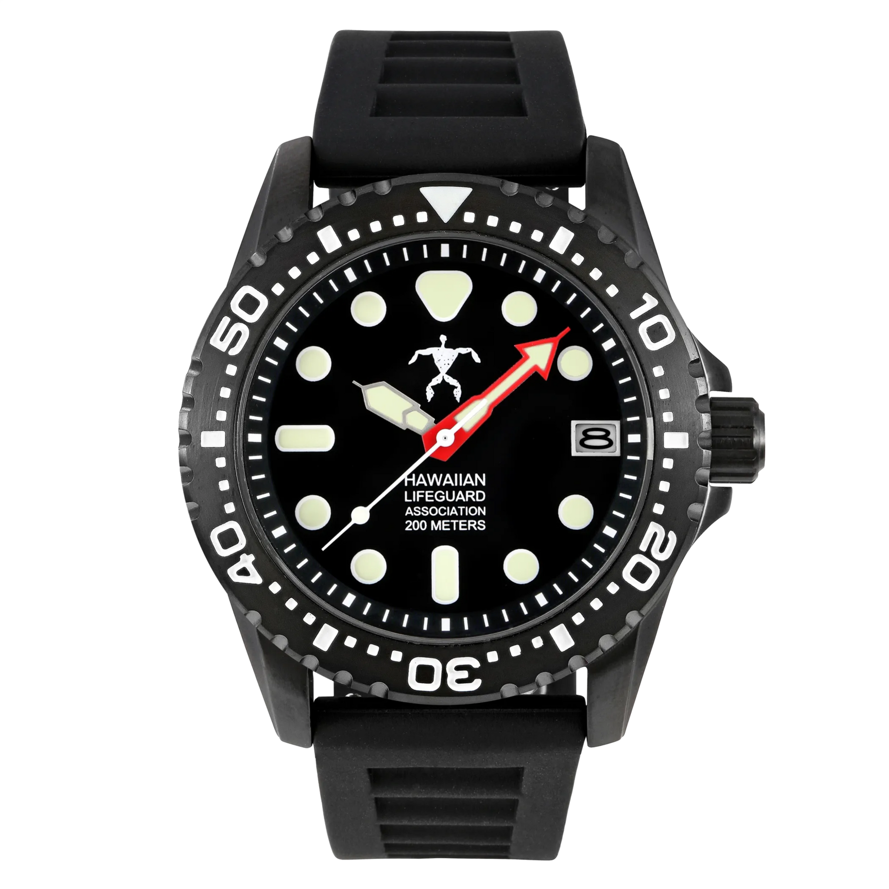 Hawaiian Lifeguard Association Dive Watch Quartz - Size: ONE SIZE - 42MM | Pack Of: 1-AMAZON FACTORY