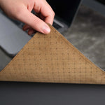 Jersey Grey Leather Desk Pad for Office and Home-AMAZON FACTORY