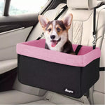 JESPET & GOOPAWS Dog Car Booster Seat with Seat Belt – for Pets up to 24lbs-AMAZON FACTORY