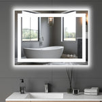 Lighted Frameless Bathroom Vanity Mirror - AMAZON FACTORY