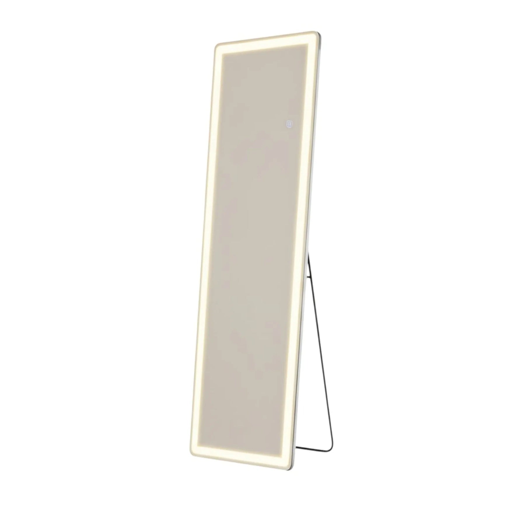 Lighted Freestanding and Wall Mount Frameless Full Length Mirror - AMAZON FACTORY