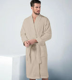Men's Turkish Cotton Terry Kimono Bathrobe-AMAZON FACTORY
